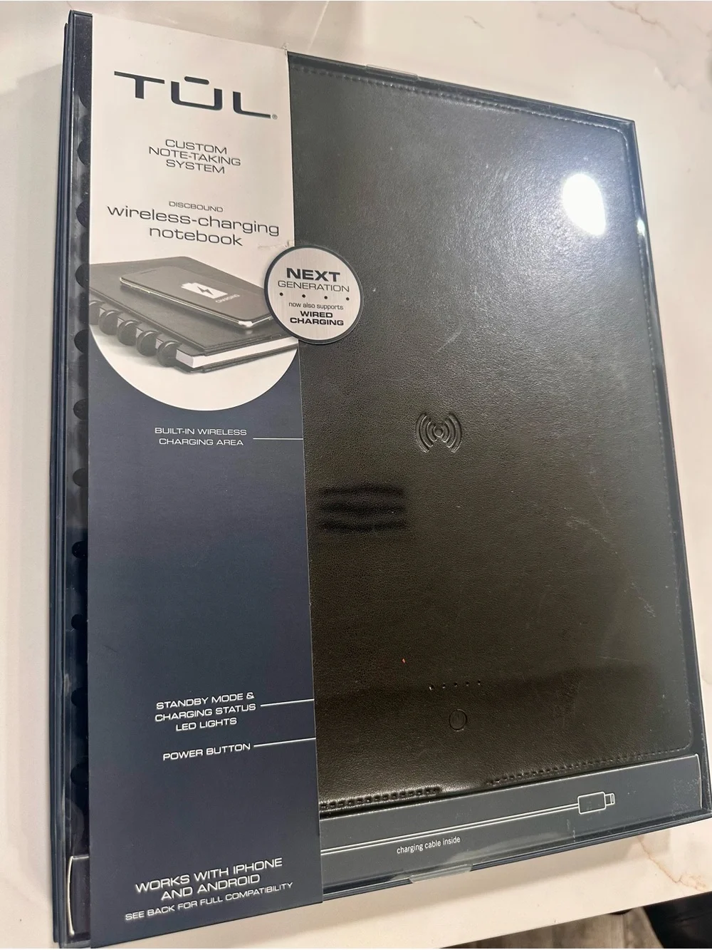 TUL Wireless Charging Notebook - Black